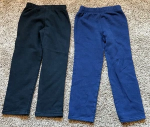 2 Pairs of Cat & Jack Boys 5T Pull-on Joggers - Black & Blue - Picture 1 of 3