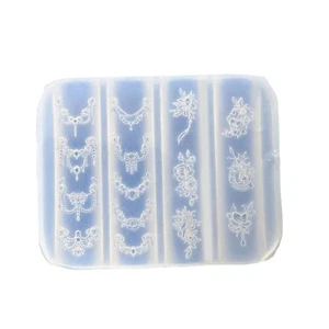 Multifuntional Nail Mold Nail Styling Mold Flower Chain Shape Accessories Moulds - Picture 1 of 5