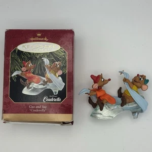 Hallmark Keepsake Ornament 1997 Disney Cenicienta Gus y Jaq Zapatilla de Vidrio con Caja - Imagen 1 de 8