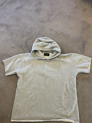 Sudadera con capucha Pacsun gris de gran tamaño desgastada boxy talla XL. Excelente Estado Foto 1 de 4