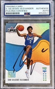 Shai Gilgeous-Alexander Signed 2018-19 Panini Status Rookie Card PSA/DNA - Picture 1 of 2