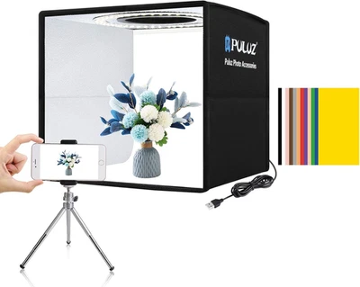 Mini Photo Studio Light Box, Photo Shooting Tent Kit, Portable Folding Photograp - Image 1 of 4