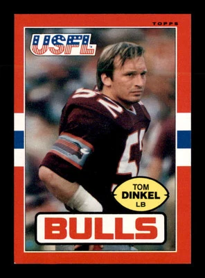 1985 Topps USFL #50 Tom Dinkel  NM/NM+ X3153680 - Image 1 of 3
