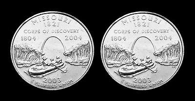 2003 P+D Missouri BU Washington Quarters from U.S. Mint Rolls - Image 1 of 2