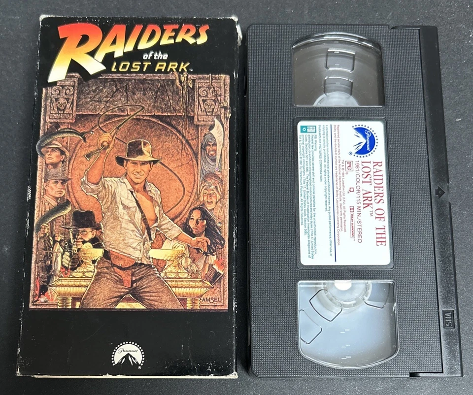 Raiders of the Lost Ark VHS Harrison Ford Karen Allen Paul Freeman Ronald Lacey - Image 1 of 4