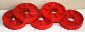 5 Kodak Red 16mm Split Film Spool Cores - Picture 1 of 3