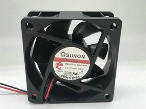 1 PCS   SUNON  Fan  MB60251V1-000C-A99  DC 12V 1.50W  6025 6CM 2 PIN cooling fan - Picture 1 of 4