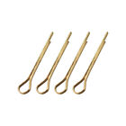 Split Cotter Pin - 1.5Mm X 16Mm Solid Brass 2-Prongs Gold Tone 4Pcs