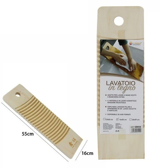 Asse Tavola In Legno Per Lavatoio 55x16cm dfh - Immagine 1 di 1