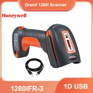 Escáner de código de barras láser con cable 1D portátil Honeywell 1280IFR-3 con cable USB - Imagen 1 de 4