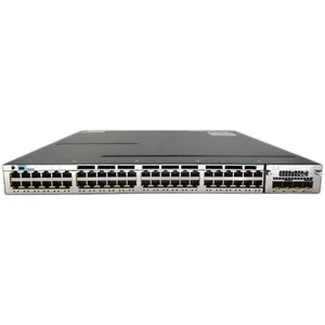 Cisco WS-C3750X-48PF-S 48-Port Managed Gigabit Switch w/ C3KX-NM-10G -NO P/S - Picture 1 of 6