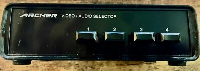 Archer Radio Shack Stereo Audio/Video Selector Switch 15-1956B - Four Inputs - Image 1 of 3