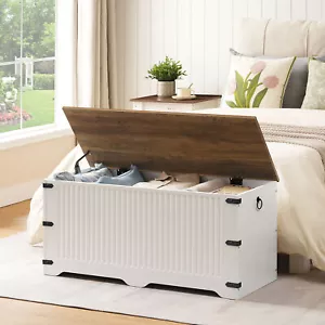 HOOBRO Storage Chest Toy Chest Toy Box Organizer Storage Bench Storage Trunk - Picture 1 of 10