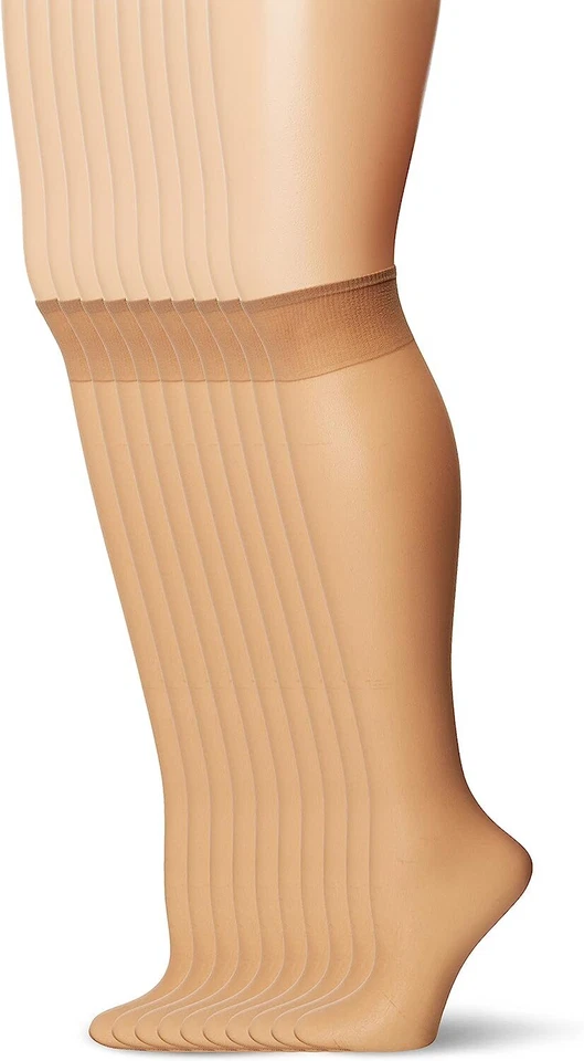 L'eggs Everyday hasta la rodilla punta transparente 10 pares | Envío gratuito Foto 1 de 1