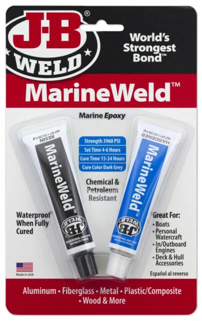 J-B Weld 8272 MarineWeld Twin Tube Epoxy Adhesive - 2oz