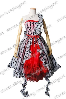 Алиса в стране чудес косплей UM платье костюм красный суд органза Хэллоуин вечеринки - Изображение 1 из 4