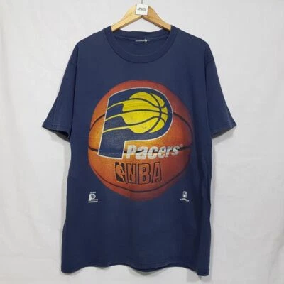 Camiseta vintage años 90 Indiana Pacers NBA azul marino QT1101 Foto 1 de 2