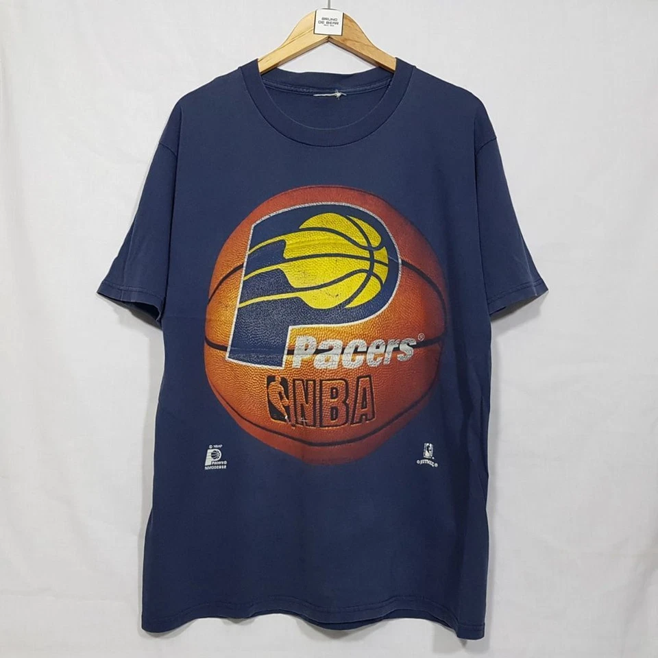 Camiseta vintage años 90 Indiana Pacers NBA azul marino QT1101 Foto 1 de 2