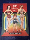 Vintage 1950 TV glamour filles mode poupées et vêtements découpés poupées en papier