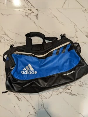 Bolsa de Duffel Adidas, Ginástica Esportiva Azul Preta, Team Issue Hydroshield - Imagem 1 de 4
