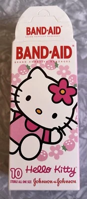 Vintage 2006 Hello Kitty Bandaid vendajes adhesivos (9 de 10) Johnson & Johnson Foto 1 de 4
