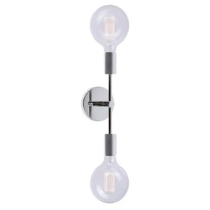 Forte Lighting Baton 2 Light Wall Sconce, Chrome - 7117-02-05 - Picture 1 of 1