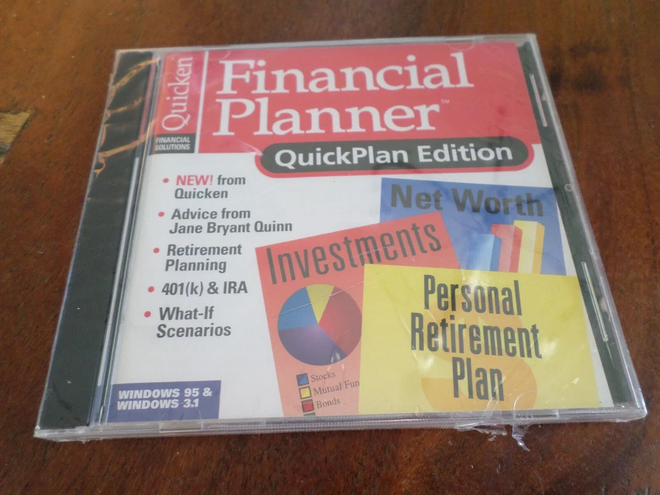 Quicken Financial Planner Win 95, Win 3.1 QuickPlan Edition NEW SEALED!! - Image 1 of 2