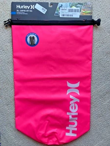 Hurley 30L Camping Dry Bag Bright Pink Packable Waterproof Gear Bag NWT - Picture 1 of 7