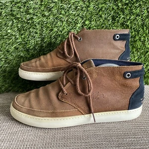 Botas informales de cuero marrón Lacoste Clavel zapatos entrenadores - Reino Unido talla 8 - Imagen 1 de 12