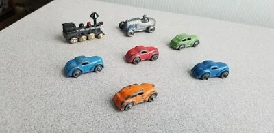 5 vagones de colección Barclay de los años 40 de 1,5" molde de aguanieve + corredor de cola de barco y estante de tren hasta 5 Foto 1 de 4