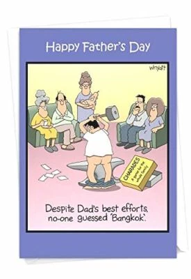 NobleWorks - Funny Father's Day Card with Envelope - Humor Greeting Card for Dad - Image 1 of 4