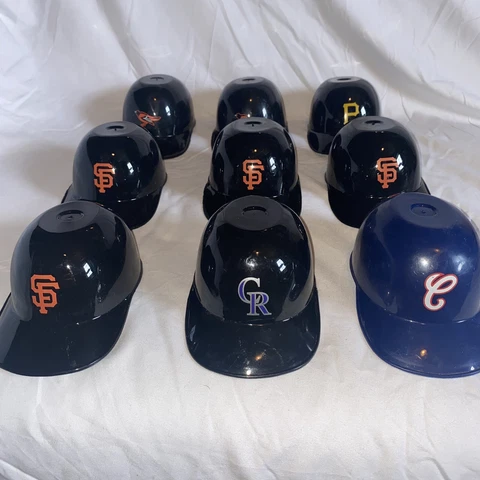 Giants, Orioles, Pirates, and Rockies Mini Plastic MLB Ice Cream Helmet Lot of 9 Cover