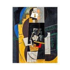 Pablo Picasso, Card Player, 1914, Lustre Canvas Print, 24" x 30"