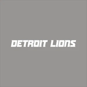 Detroit Lions #5 NFL Team Logo 1 Color Vinyl Decal Sticker Car Window Wall - Picture 1 of 7
