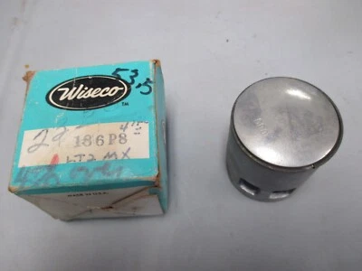 Anillo de pistón y pistón Wiseco .080 mm NOS se adapta a: Yamaha LT2 186P8 Foto 1 de 4