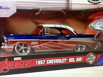 Chevy Chevrolet Bel Air 1957 Jada Marvel Avengers The Falcon 1:32 sellado Foto 1 de 4