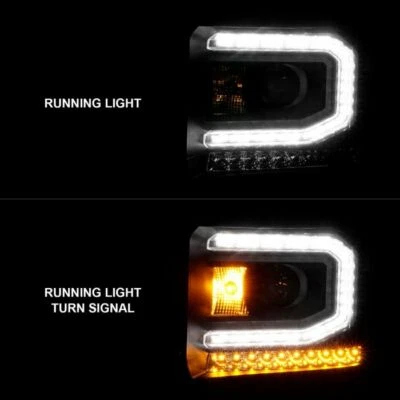 Barra de luz de faros proyectores Anzo negra para GMC Sierra 1500HD 2500HD 3500HD Foto 1 de 4