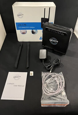 Módem celular GOTW3 4G LTE router WiFi portátil modelo C4R400 VENDEDOR DE EE. UU. Foto 1 de 4