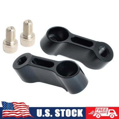 10mm*1.25 Motorcycle Rear View Mirror Mount Risers Extenders Adapters Universal - Image 1 of 4