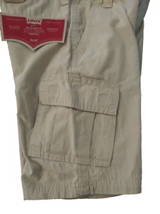 NWT: Levi’s Levi Strauss & Co Boy’s Relaxed Fit Cargo Shorts Sz 5 Regular Tan - Picture 1 of 4