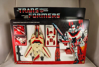 Juguete Hasbro Transformers Autobot Jetfire 1984 original con caja y la mayoría de los accesorios Foto 1 de 4