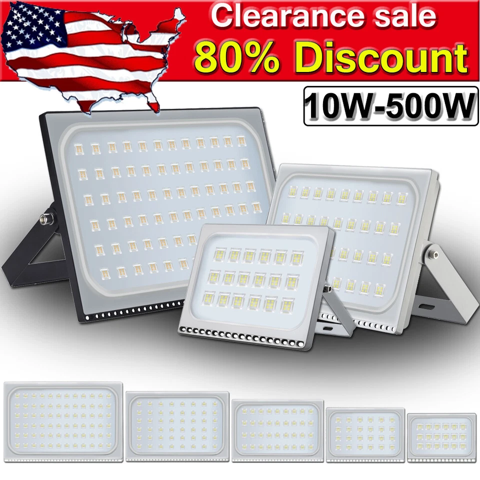 Foco LED Lámpara Exterior 10W 20W 30W 50W 100W 150W 200W 300W 500W Foto 1 de 4