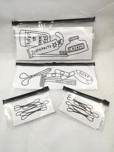 4 Stck. Durchsichtige Tasche Toilettenartikel Wasserdicht Kosmetik Organizer Strand Reisen - Bild 1 von 8