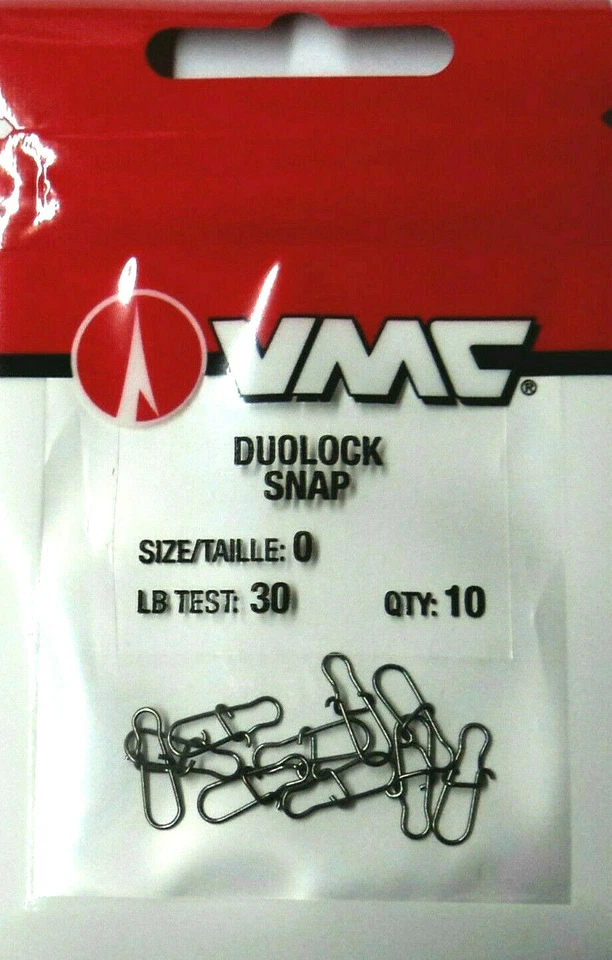 Broches de presión VMC Duolock - SEIS paquetes de 10 broches de presión - tamaño 0 - prueba de 30 lb #DLS#0 Foto 1 de 1