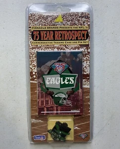 Pinnacle 1994 Philadelphia Eagles Oficial NFL 75 Años Tarjeta Conmemorativa Pin Set - Imagen 1 de 4