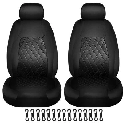 For Mini Cooper 2002-2023 PU Leather Car Seat Covers Cushion Full Set Front 2Pcs Foto 1 de 4