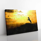 Horse At Sunset Canvas Wall Art Print Framed Picture Decor Living Room Bedroom