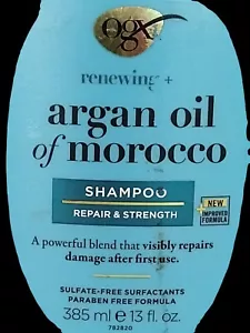 OGX Argan Oil of Morocco RESTORING REPAIR STRENGTH SHAMPOO Damaged Hair 13 fl oz - Picture 1 of 24