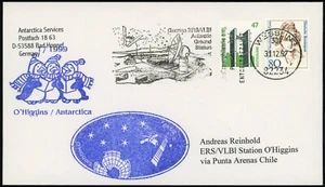 Antarctic Services Germany to Chile ERS/VLB1 Station Special Postmark 1997 Cover - Picture 1 of 2