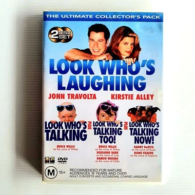 Look Who's Talking Trilogy 1-3 DVD Comedy Gift Set, Travolta, Willis, Region 4  - image 1 of 4
